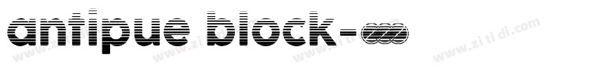 antipue block字体转换 antipue block字体转换
